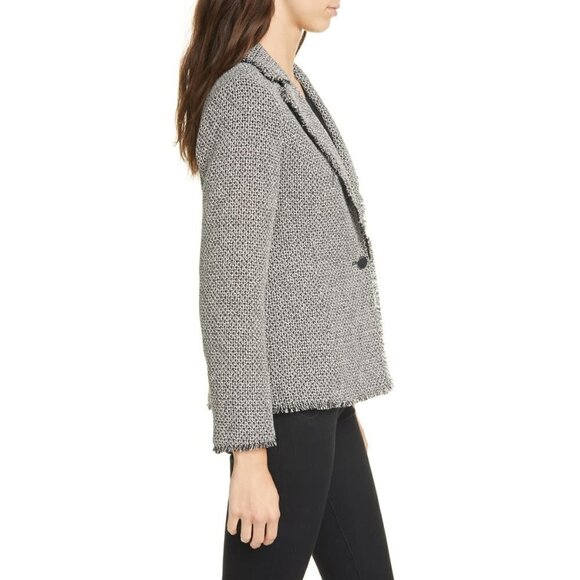 💕TED BAKER LONDON💕 Eloisia Bouclé Tweed Blazer Jacket TB3 US8 Medium M NWT - Picture 6 of 12